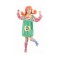 Costum carnaval Pippi pentru copii, marime 120/130 cm, (7-9 Ani)