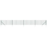 Gard plasa de sarma cu tarusi de fixare, verde, 1x10 m