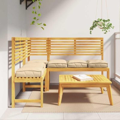 vidaXL Pernă pentru șezut din paleți 6 pcs Bej 40 x 40 x 8 cm foto