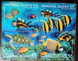 Insulele Marshall 1995 fauna marina pești, scafandru serie nestampilata
