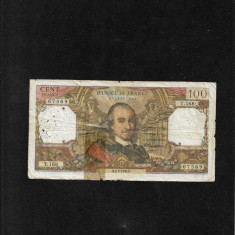 Franta 100 franci francs 1975 seria67569 uzata