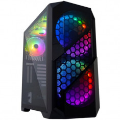 Carcasa Inaza Prism, Mid-Tower, fara sursa, E-ATX, Black