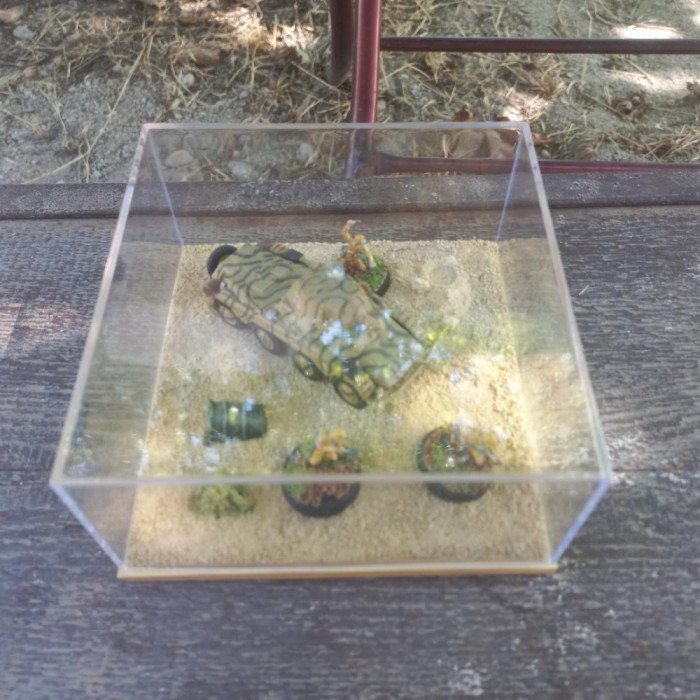 Macheta Mini Diorama WW II Afrika Korps scara 1:72
