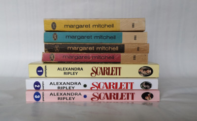 Pe aripile vantului (4 vol., BPT) + Scarlett (continuare, 3 vol). foto