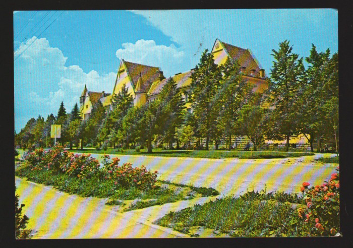 CPIB 18297 CARTE POSTALA - GHEORGHENI. LICEUL &quot;SALAMON ERNO&quot;