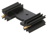 Radiator extrudat TO220 TO3P negru 25.4x45x12.7mm