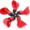 Set 10 adapatoare automate pentru pasari, Plastic, 8.5 x 4.9 x 4.5cm, Rosu