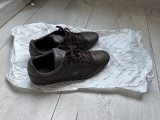 Pantofi sport piele Lacoste CHAYMON , marimea 44,5 , NOI, 44.5, Piele naturala, Maro