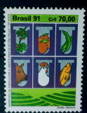 Brazilia 1991 agricultura animale legume serie 1v mnh, Nestampilat