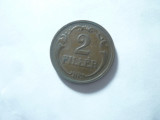 Moneda 2 Filler 1927 Ungaria ,bronz , cal. f.buna, Europa