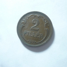 Moneda 2 Filler 1927 Ungaria ,bronz , cal. f.buna