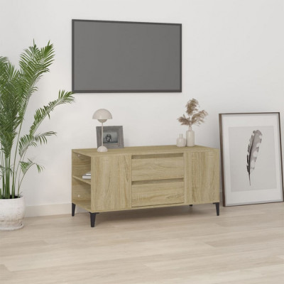 Comoda TV, stejar sonoma, 102x44,5x50 cm, lemn prelucrat GartenMobel Dekor foto