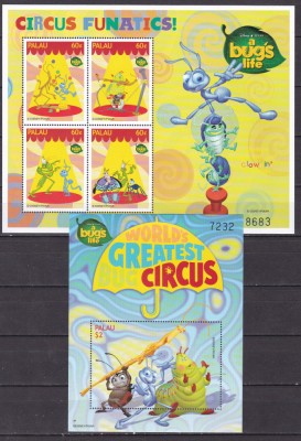 Palau 1998 Disney MI 1383-1398 4 klb. + 4 bl.72-75 MNH foto