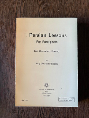 Taqi Purnamdarian Persian Lessons for Foreigners An Elementary Course foto