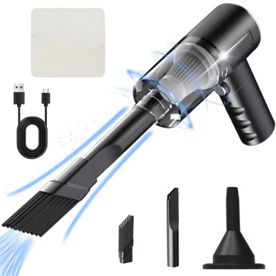Aspirator auto portabil, 3000PA, 120W, fara fir, 16.5x14.3cm, set complet foto