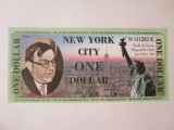 New York City 1 Dollar UNC,bancnota fantezie primarul Fiorello la Guardia