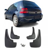 Set de aparatori de noroi fata si spate, negre, potrivite pentru VW Golf 4 97-06, Golf 5 05-09 Performance AutoTuning