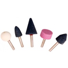 Set de 5 piese de polizor montate pe ax &Oslash;6x27 mm, Tolsen