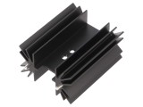 Radiator extrudat negru TO218 TO220 TO247 L: 25mm W: 41,6mm