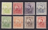ROMANIA 1908 LP 66 REGELE CAROL I GRAVATE UZUALE SERIE STARE MNH