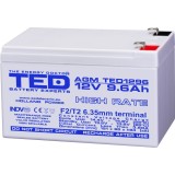 Acumulator plumb acid TED Electric A0060023, 12 V, 9600 mAh