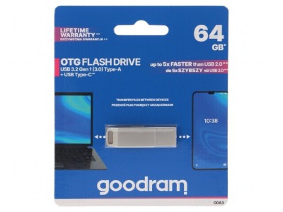 Pendrive USB 3.2 64GB Argintie foto