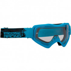MBS Ochelari Motocross/Enduro MOOSE RACING Qualifier, albastru/negru, sticla clara, Cod Produs: 26012659PE