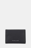 Michael Kors portofel de piele HUDSON culoarea negru, 39S5LHDD6L