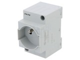 Soclu tip E 250V 10A pentru șină DIN gri FINDER