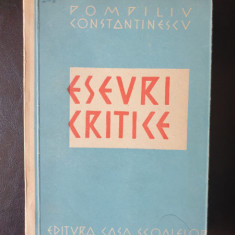 Pompiliu Constantinescu - Eseuri Critice