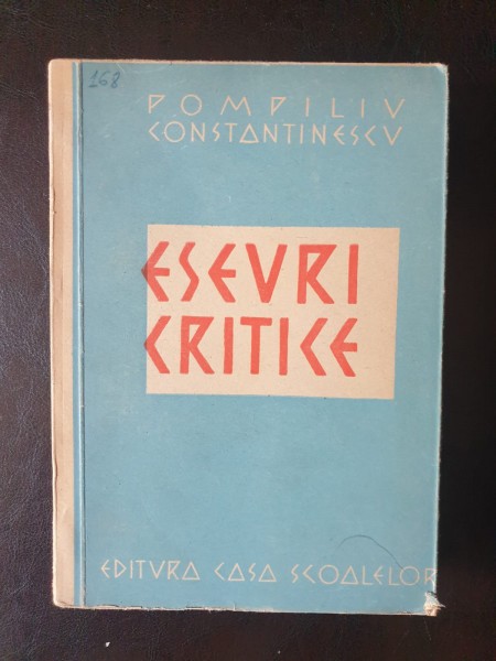 Pompiliu Constantinescu - Eseuri Critice