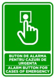 Semn pentru buton de alarma pentru cazuri de urgenta