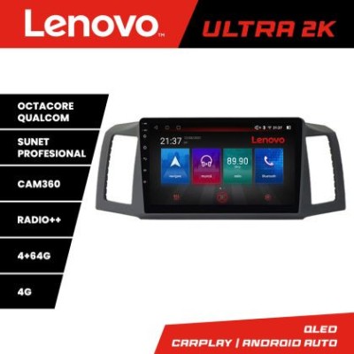 Navigatie Jeep Grand Cherokee 2008-2010 Android radio gps internet 8 core QLED Qualcomm 4+64 360 Lenovo CarStore Technology foto