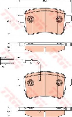 Set placute frana,frana disc ALFA ROMEO GIULIETTA (940) (2010 - 2016) TRW GDB1905 foto