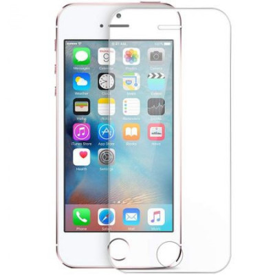 Folie de sticla, case friendly GloMax, pentru Apple iPhone 5S, Transparent foto