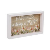 Decoratiune din lemn, 17.5x10.5 cm, Mesaj Mama, ATU-080647, Oem