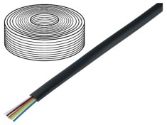 Cablu telecomunicații BQ CABLE 6x28AWG litat negru 500m