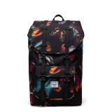 Rucsac Herschel Supply Little America Warp Butterflies - Cod 729453756917, Negru, Marime universala