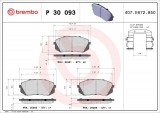 Set placute frana fata BREMBO P30093