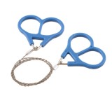 Cumpara ieftin Fierastrau portabil din sarma otel pentru camping si supravietuire, lungime 70 cm, manere ergonomice plastic