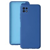 Husa protectie flippy pentru samsung a22 5g liquid silicone albastru inchis