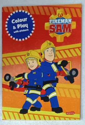 FIREMAN SAM , COLOUR and PLAY , WITH STICKERS , 2025 foto
