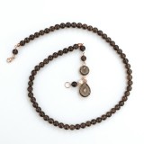 Cumpara ieftin Colier Lilou din cuarț fumuriu