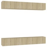 Cumpara ieftin Dulapuri TV, 4 buc., stejar sonoma, 100x30x30 cm lemn prelucrat