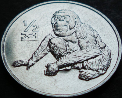 Moneda FAO 1/2 CHON - COREEA de NORD, anul 2002 * cod 5262 - UNC DIN FASIC! foto
