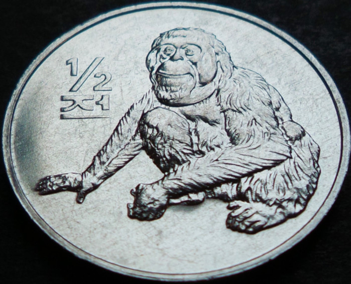 Moneda FAO 1/2 CHON - COREEA de NORD, anul 2002 * cod 5262 - UNC DIN FASIC!