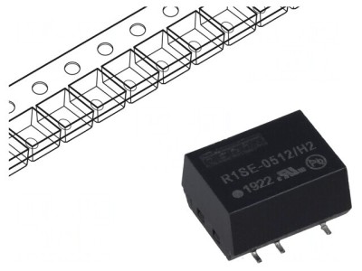 Convertor DC/DC 1W 5V la 12V SMD foto