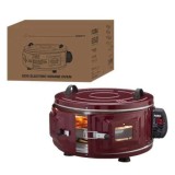 Cuptor Electric Rotund Hausberg, 40L, 1300W, 2 Trepte, Tava Aluminiu, Ideal Pizza/Placinte - Nou