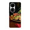 Husa compatibila cu Huawei P40 model Healthy Breakfast, Silicon, TPU, Viceversa, Transparent, Carcasa
