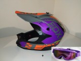 Cumpara ieftin Casca Moto Atv Cross Enduro Downhill + Ochelari 100% ,marimi disponibile XS,S,M si L